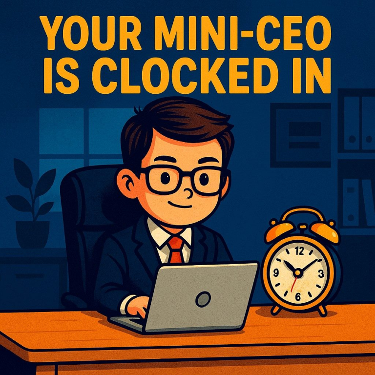Your Mini-CEO is Clocked In
