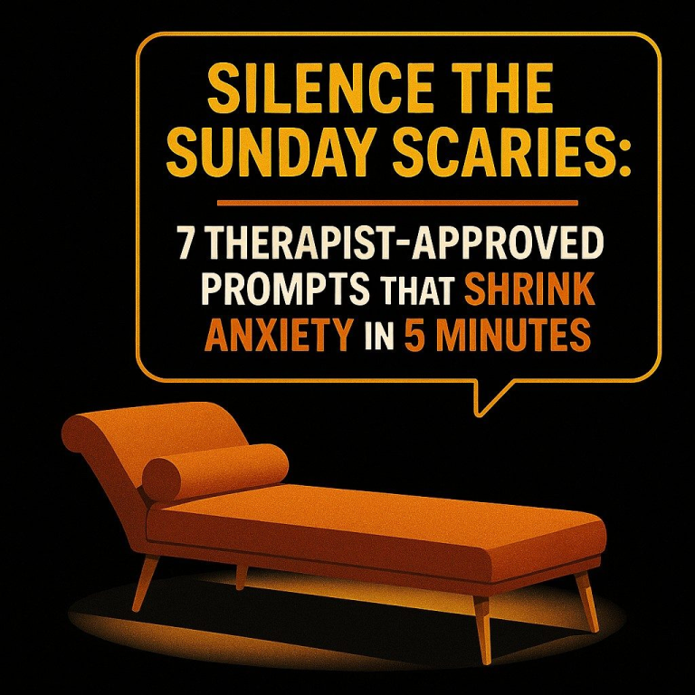 Silence the Sunday Scaries: 7 Therapist-Approved Prompts
