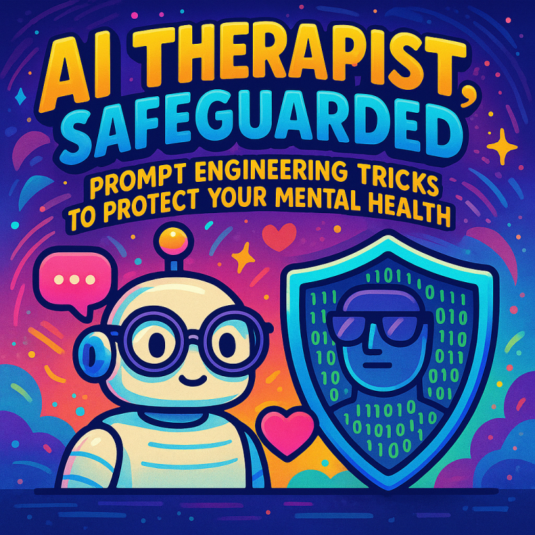 AI Therapist Safeguarded: Prompt Engineering Tricks to Protect Your Mental health