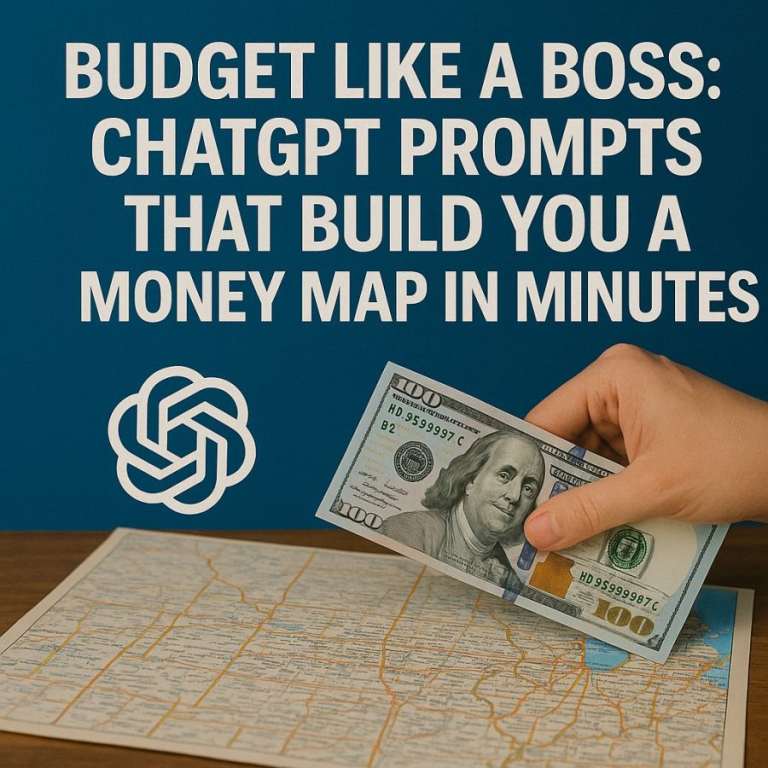 Budget Like a Boss: ChatGPT Prompts That Build you a Money Map in Minutes