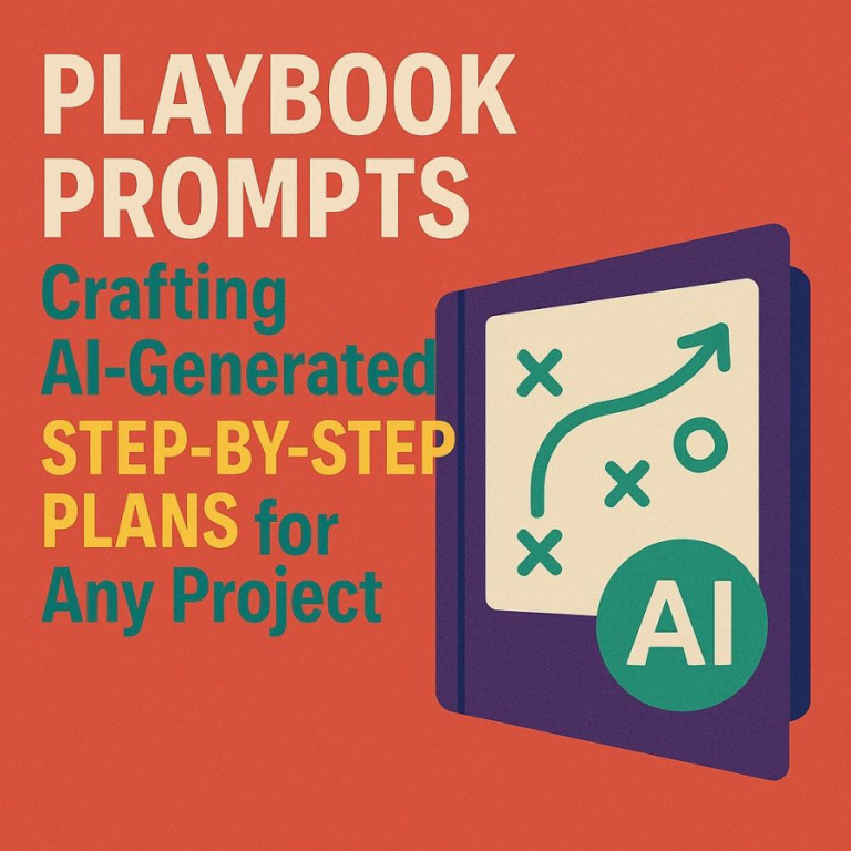 Playbook Prompts: Crafting AI-Generated Step-by-Step Plans for Any Project