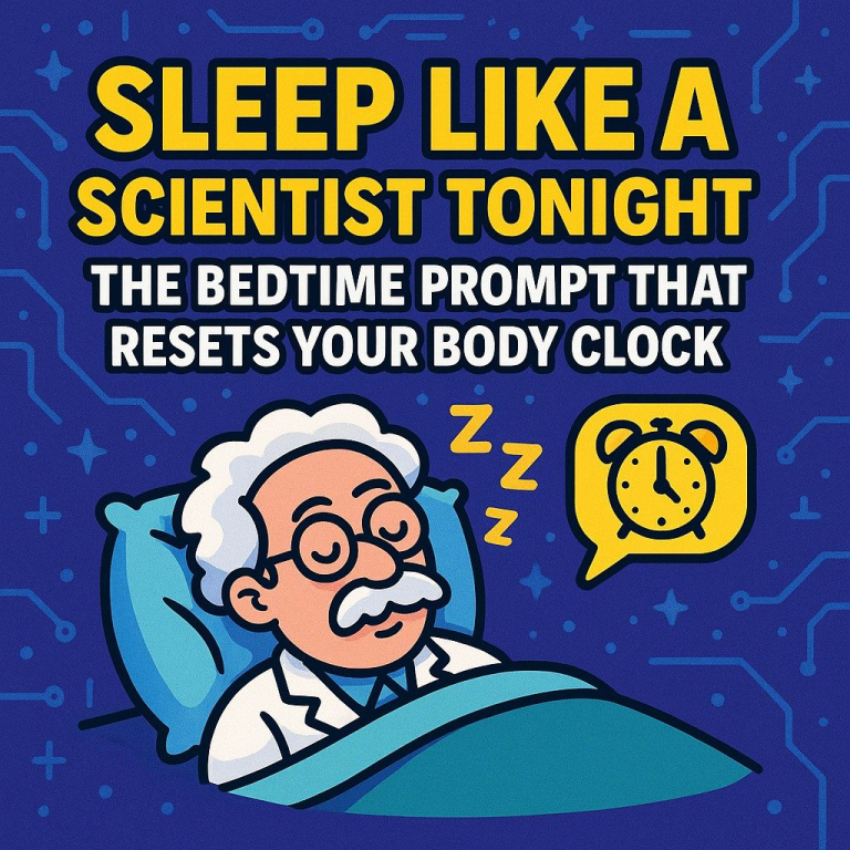 Sleep like a Scientist Tonight: The Bedtime Prompt that Resets Your Body Clock